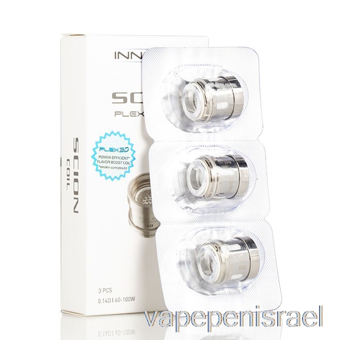 סלילי החלפה חד פעמי Vape Israel Innokin Scion Plexus 0.14ohm סלילי רשת Scion Plex3d